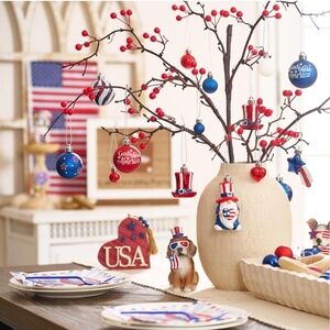4th Of July Memorial Day Veteran's Day Ornaments Set Of 50 Brand New